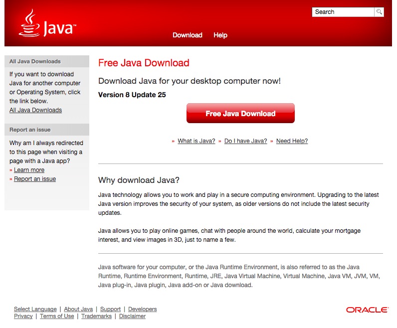 free download java 8 for mac